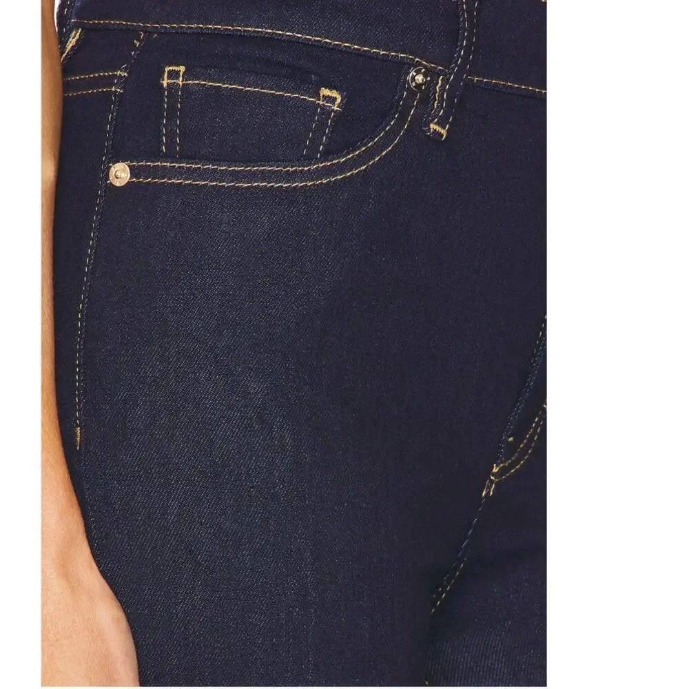 NWT Frame le sleek straight leg dark blue jeans Stargirl size 27